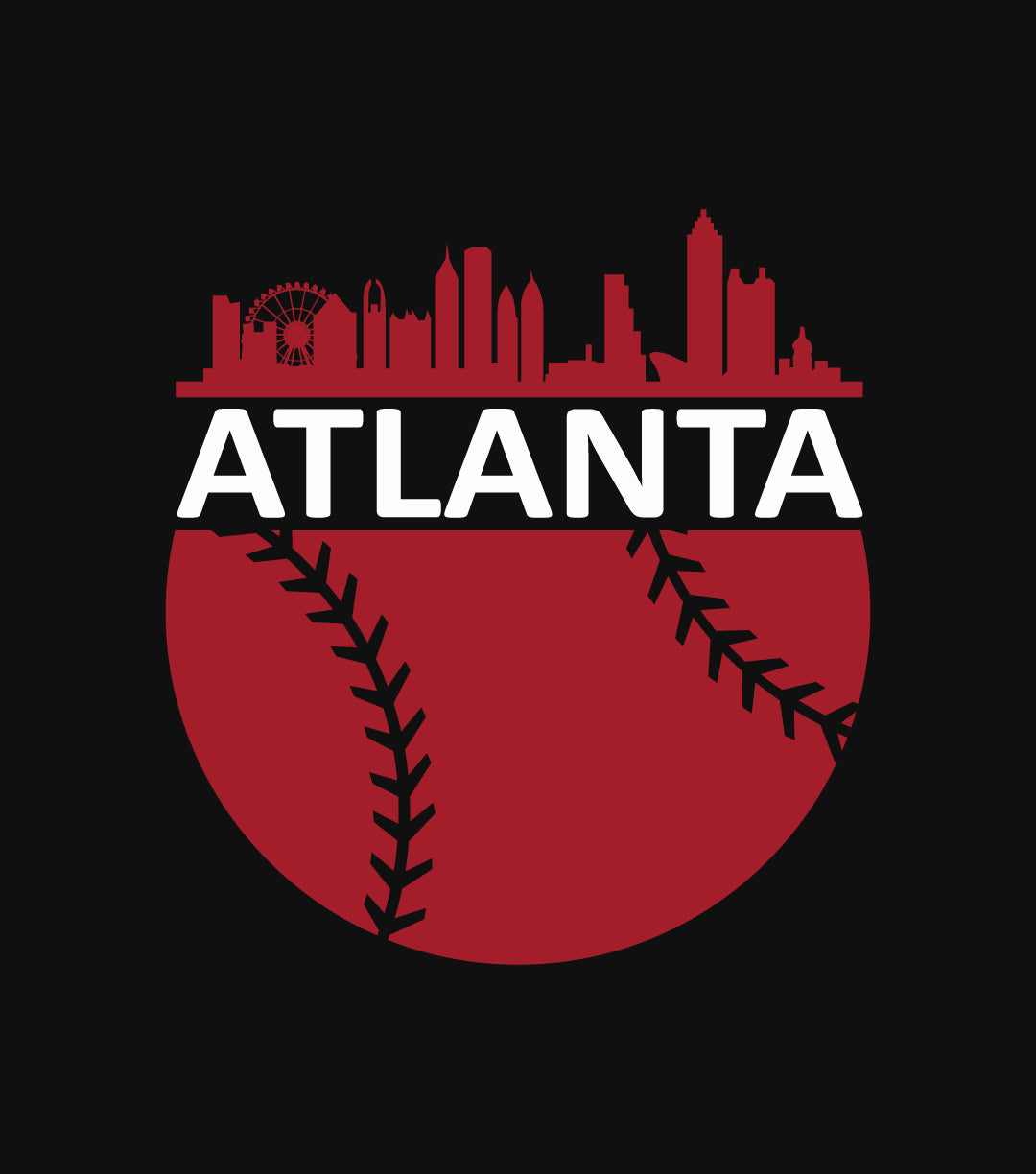 Atlanta Fan Baseball City T-Shirt