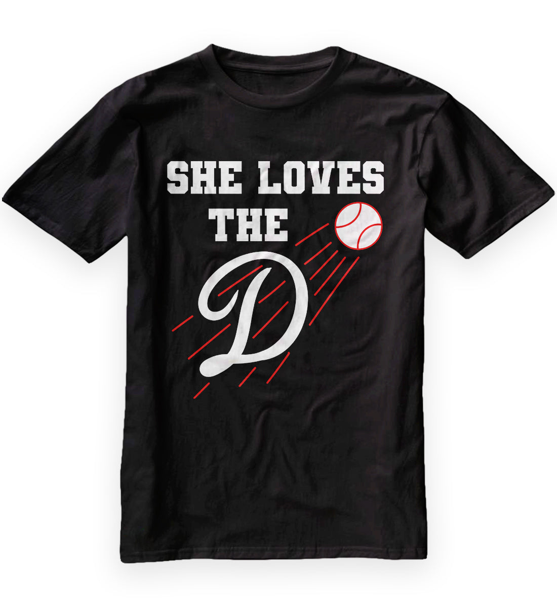 Baseball She Loves The D Los Angeles T-Shirt