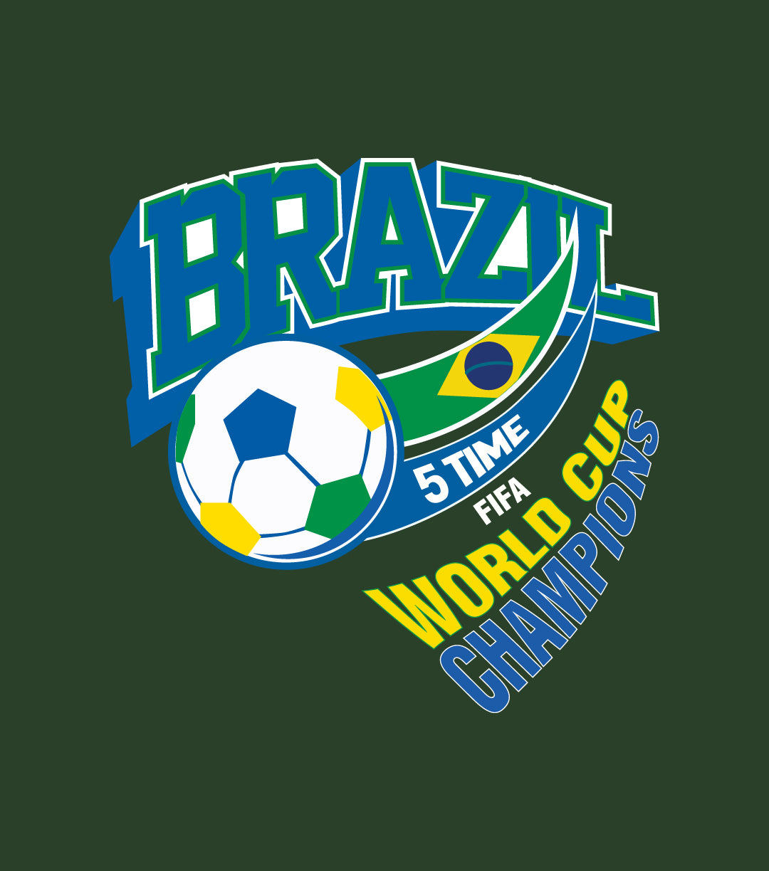 Brazil Vintage Crewneck - Forrest Green Shirt