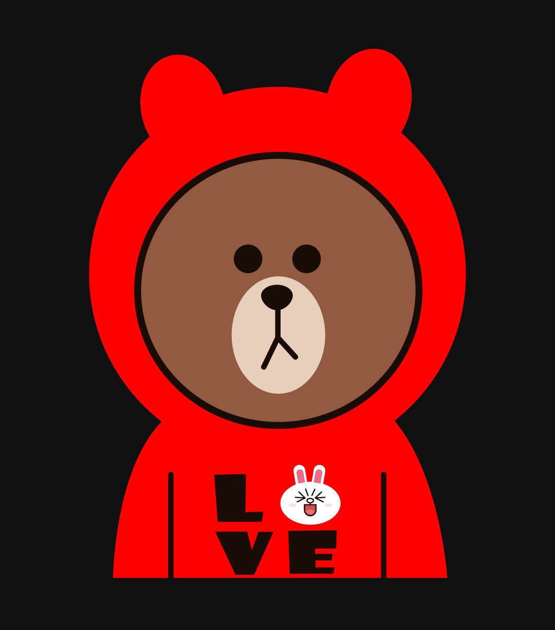 Brown Bear Cony Bunny Rabbit I Love Cony Essential T-Shirt