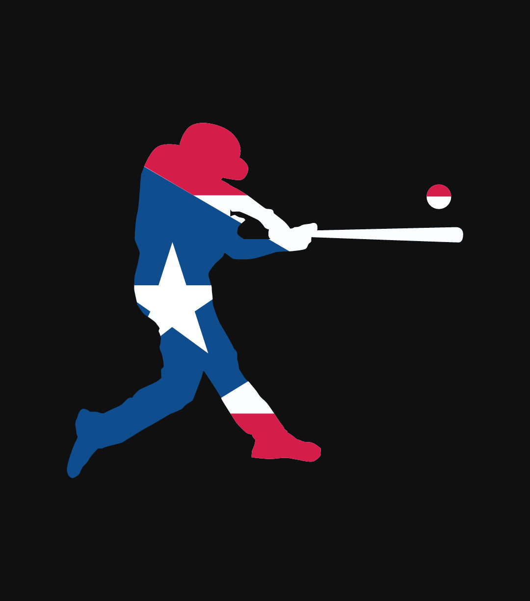 Puerto Rico Baseball Player T-Shirt
