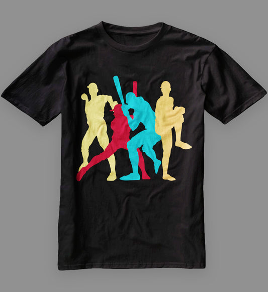 Retro Baseball Poses T-Shirt