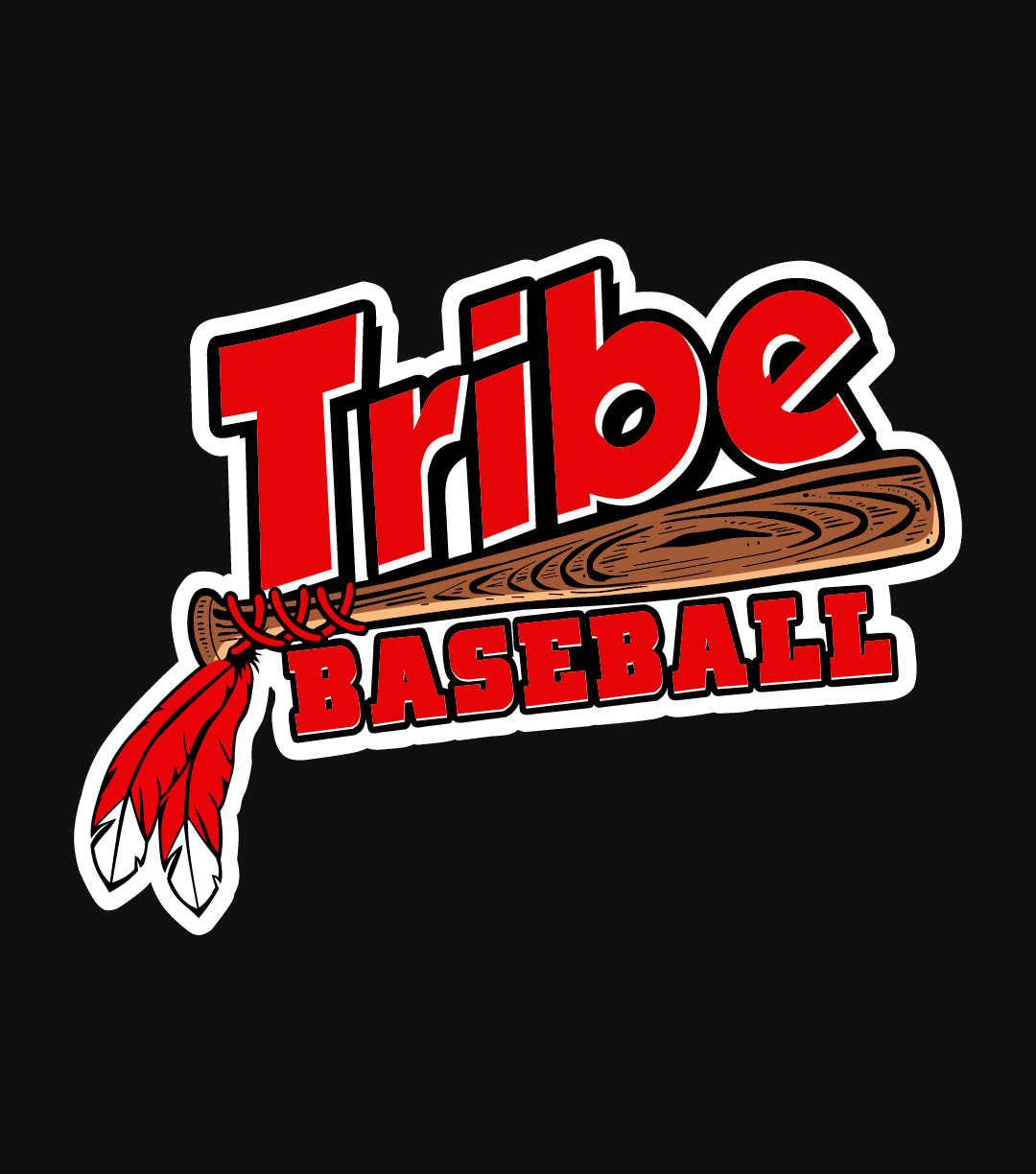 Tribe Baseball Sports Logo T-Shirt
