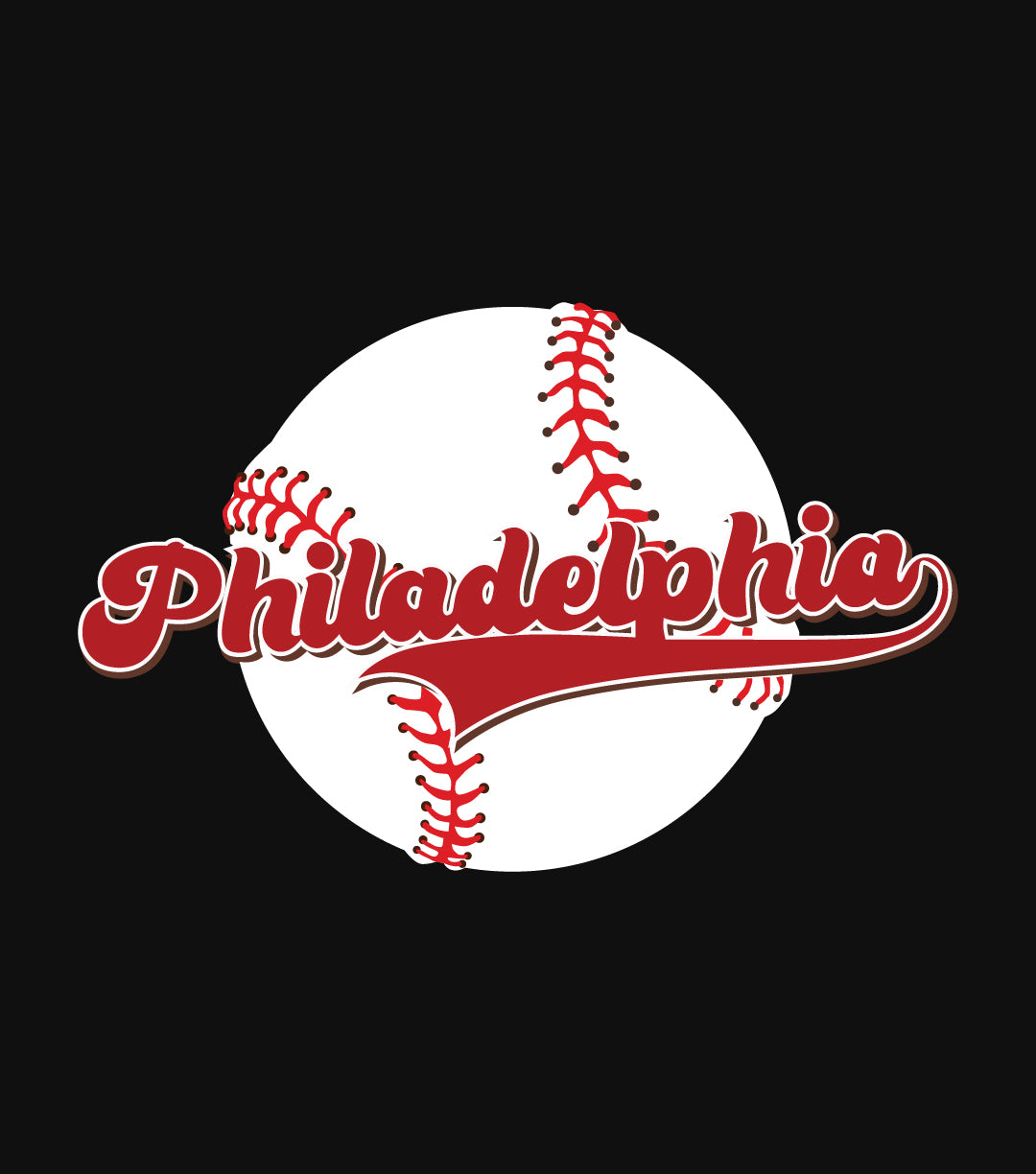 Vintage Philadelphia Baseball Throwback Retro T-Shirt