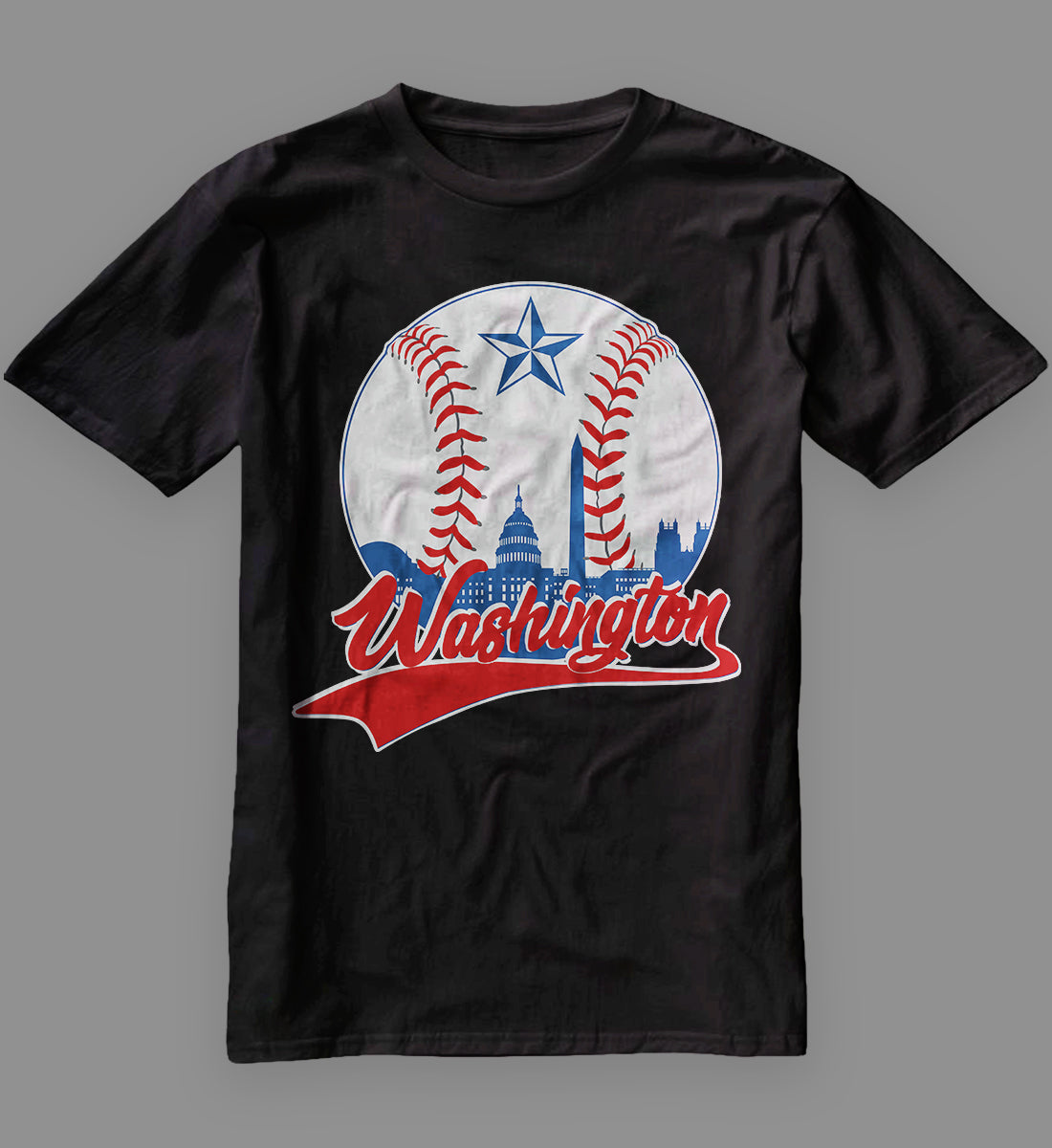 Washington Baseball Vintage Style Fan T-Shirt – Graphic Tees