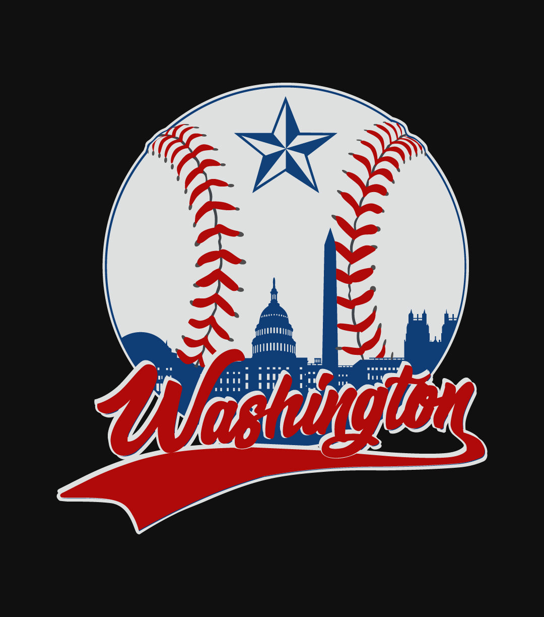 Washington Baseball Vintage Style Fan T-Shirt