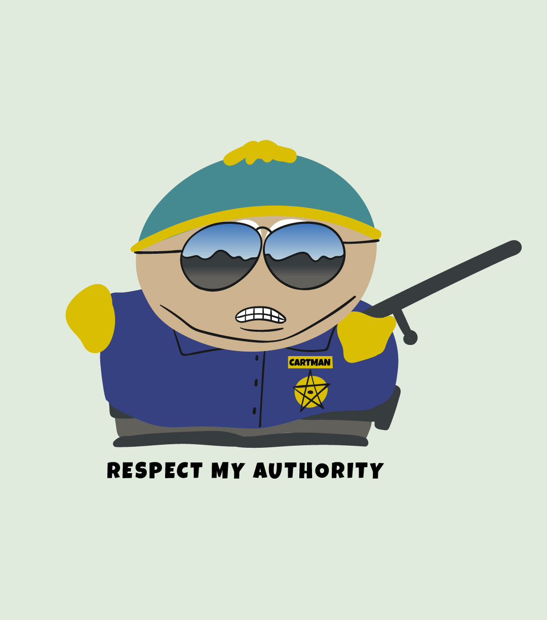 1999 Respect My Authority South Park TV Show Vintage T-Shirt