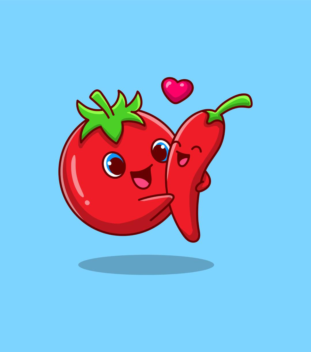 Tomato Love Chili Cute Shirt for Kid