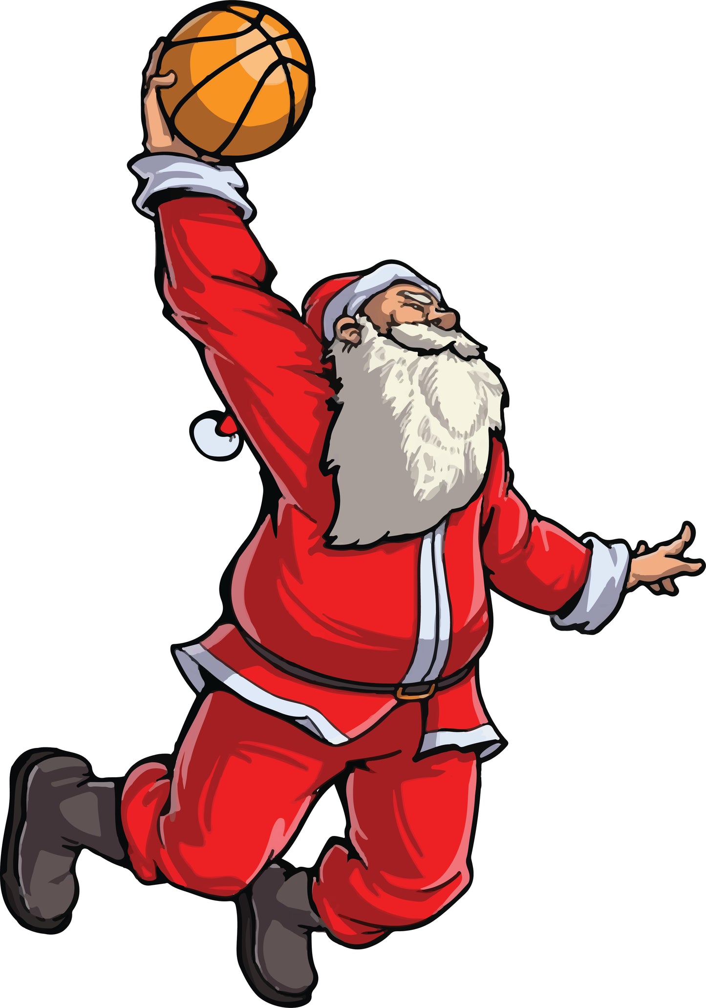 Basketball Santa Slam Dunk T Shirt Christmas Xmas Ball Sport Essential T-Shirt