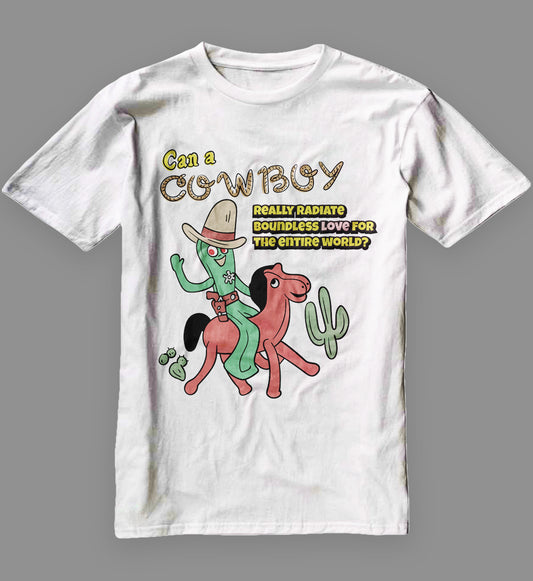 Buddhist Cowboy Meme Short Sleeve T-Shirt