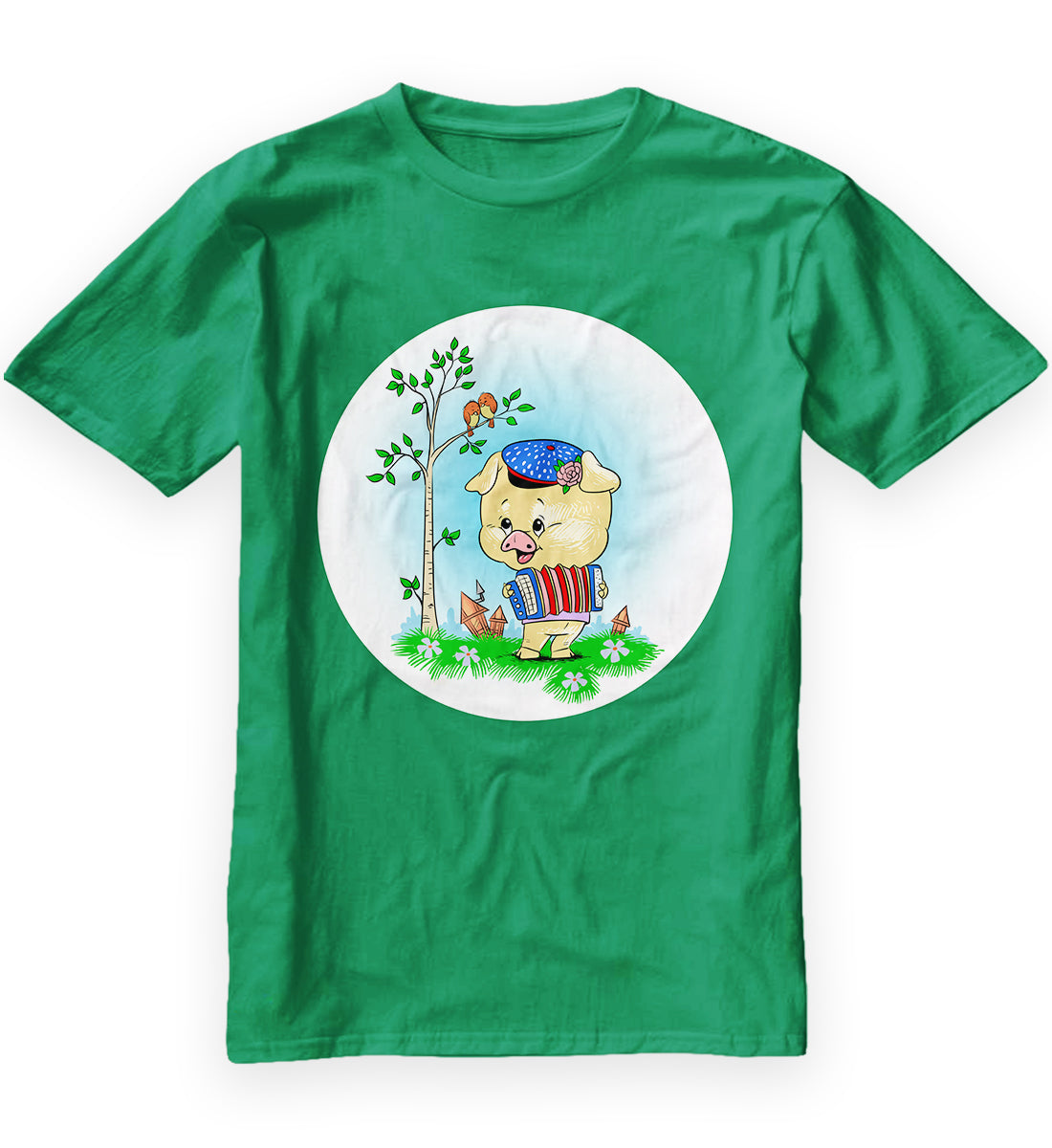 CUTE BABY PIG PLAYING ACCORDIONS & CONCERTINAS T-Shirt