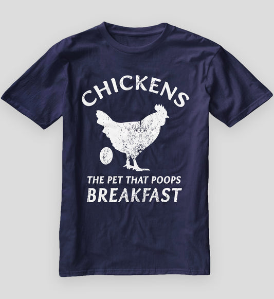 Chickens Poop Breakfast