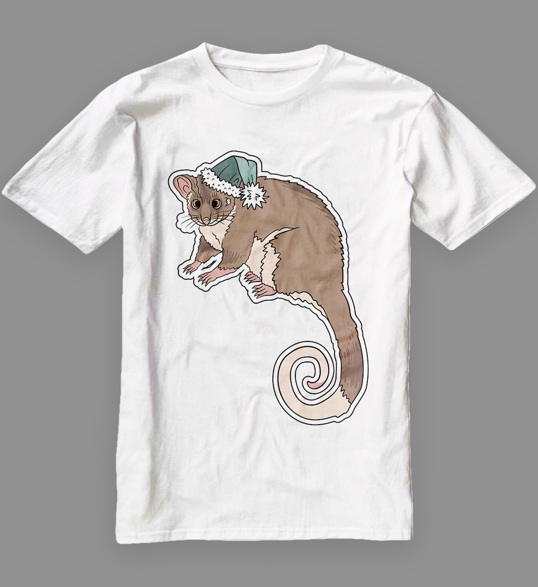 Christmas Possum Green Hat Classic T-Shirt
