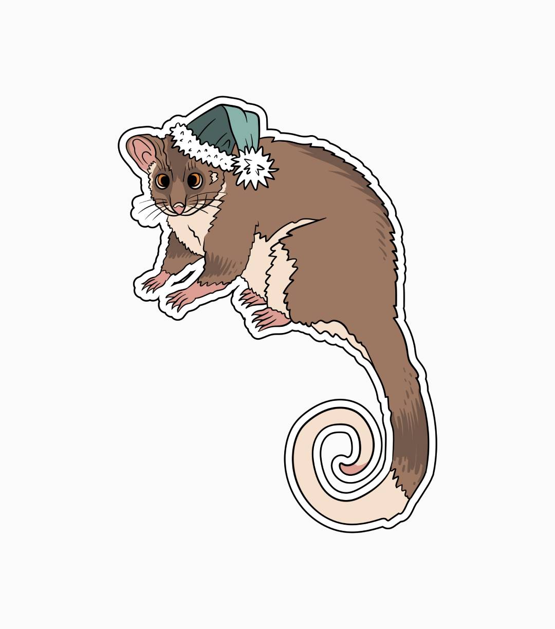 Christmas Possum Green Hat Classic T-Shirt