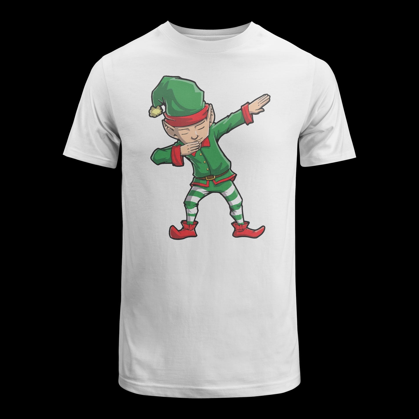 Dabbing Elf T Shirt Christmas Funny X-mas