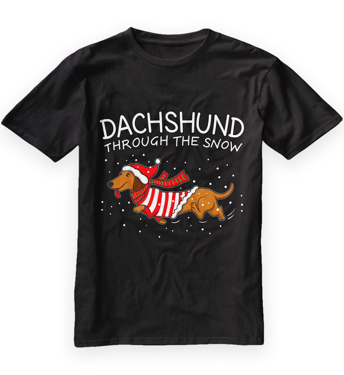 Dachshund Through The Snow Funny Dog Christmas Classic T-Shirt