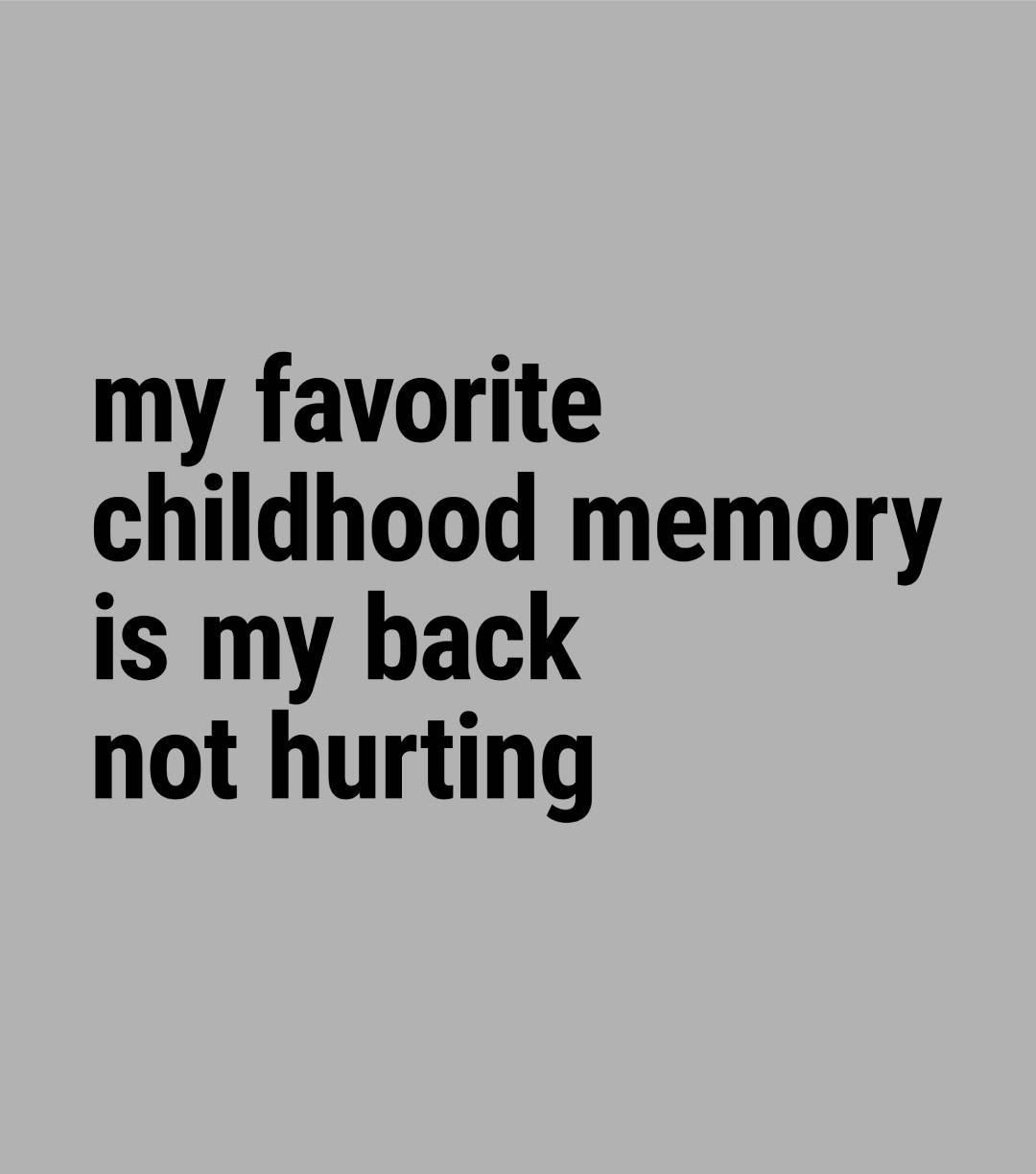 Favorite Childhood Memory