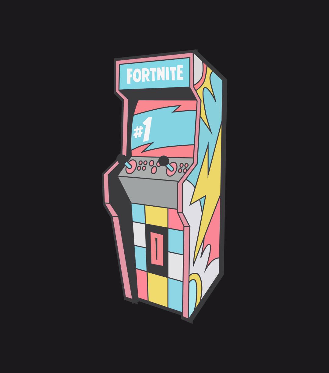 Fortnite Black Arcade Sweatshirt