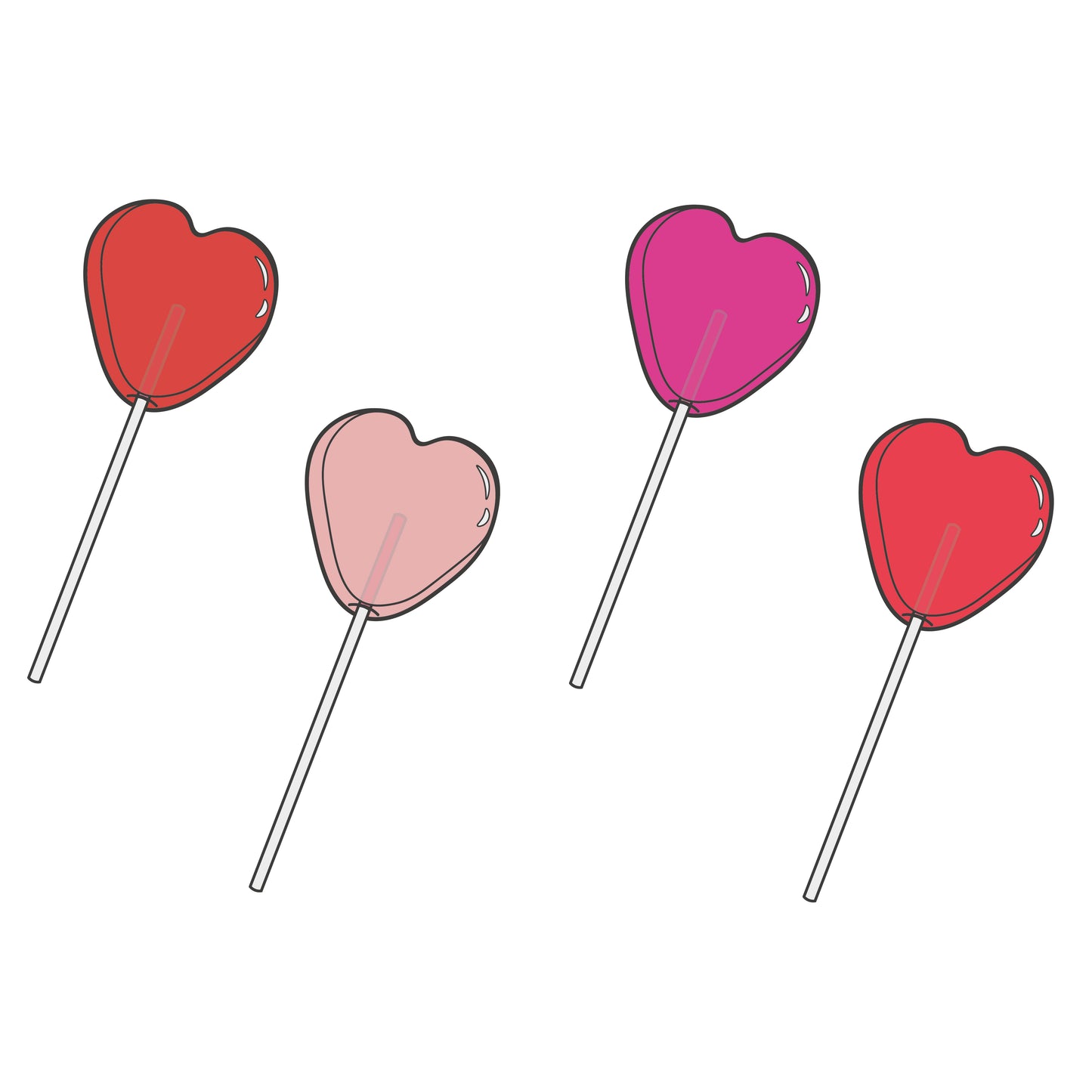 Lollipop Valentines Design Sweatshirt