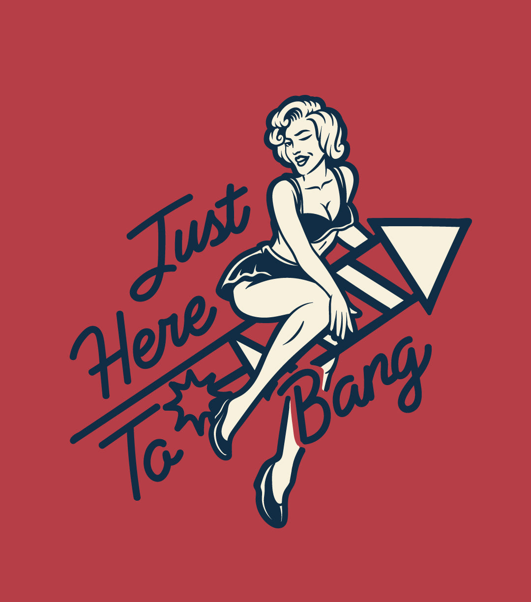 HERE TO BANG MEN'S TSHIRT