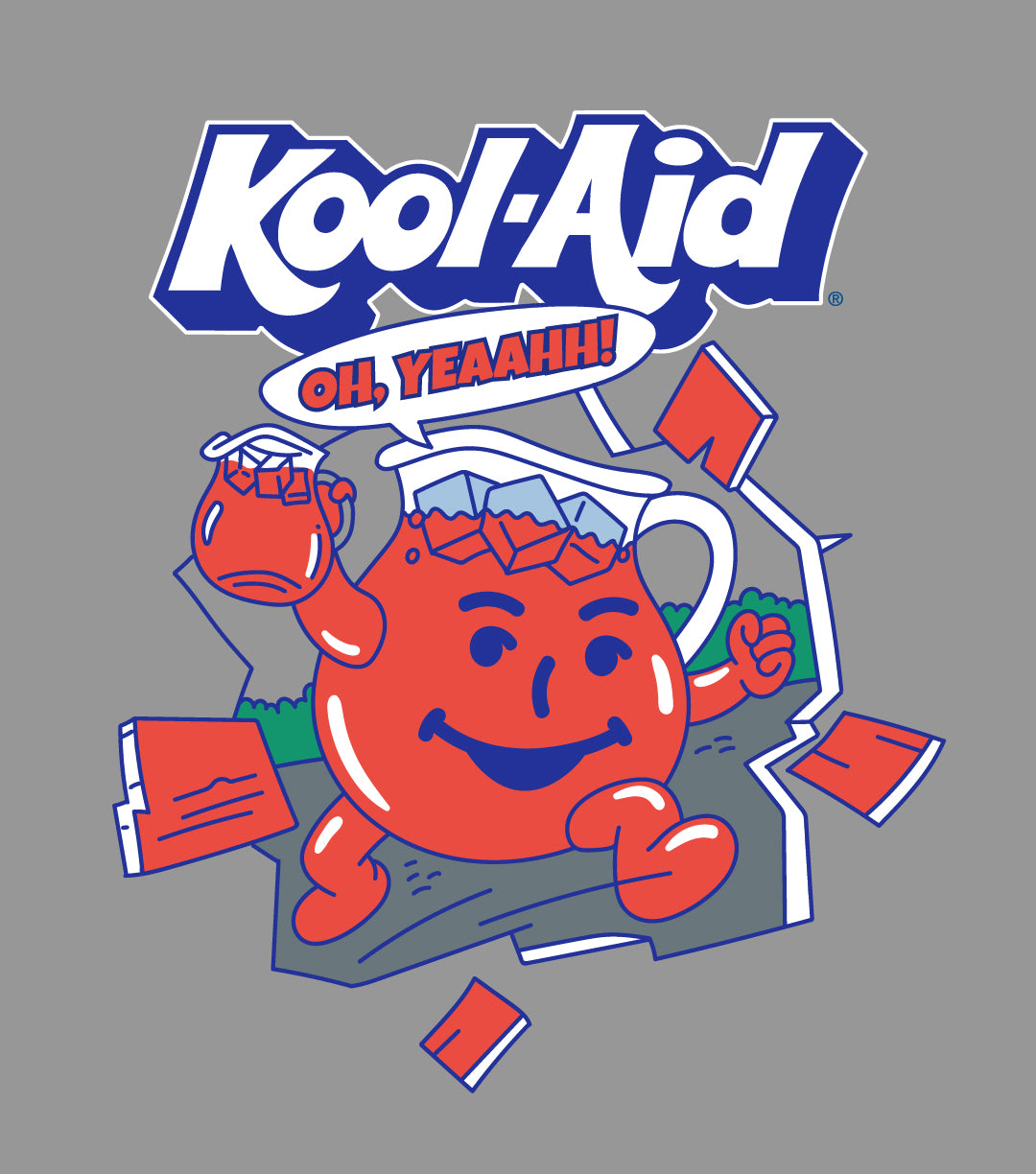 Kool-Aid Mens Oh Yeah Shirt Drink Mix Man Oh Yeah Graphic T-Shirt