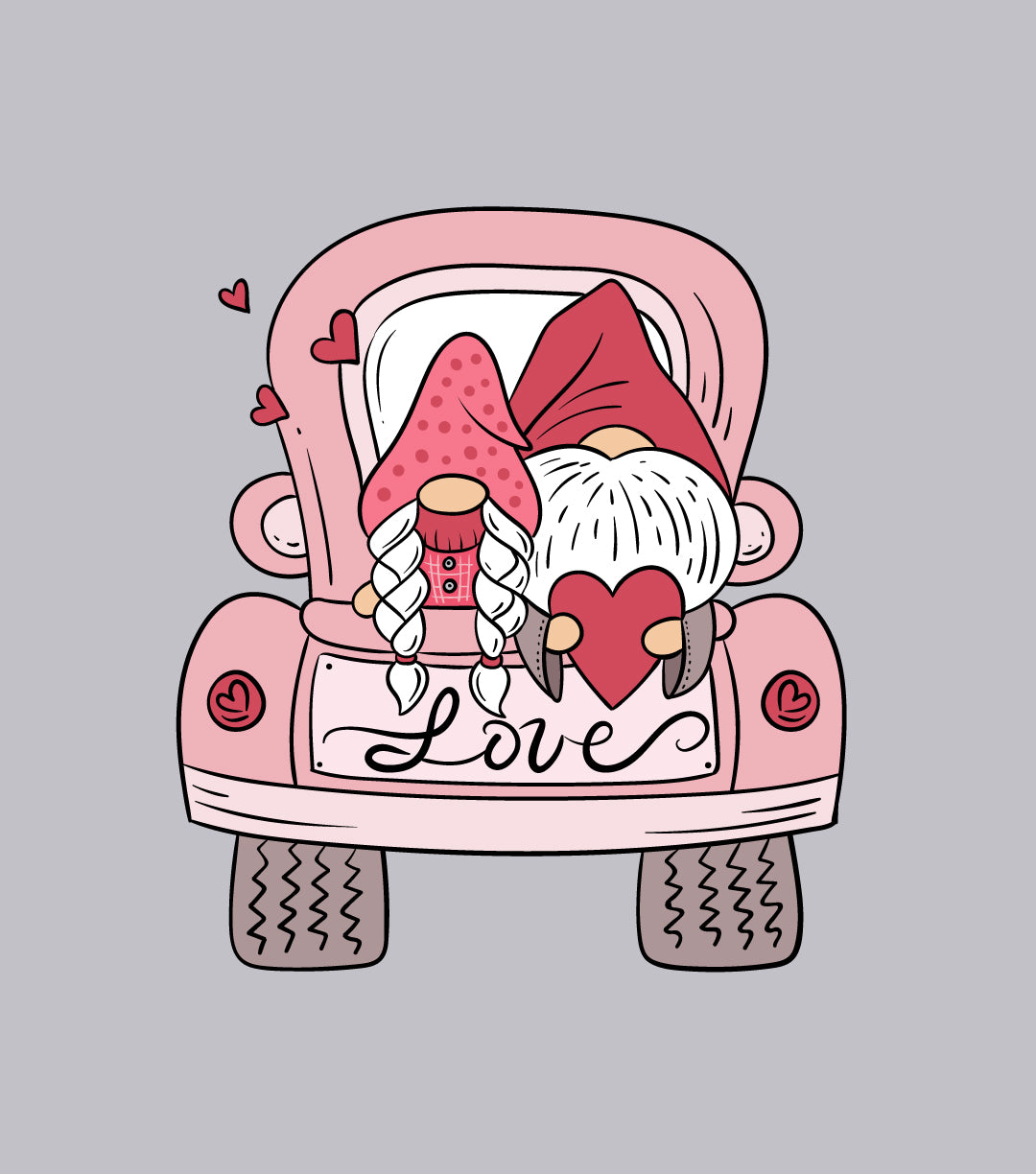 Love Valentine Gnome Valentine Sweatshirts