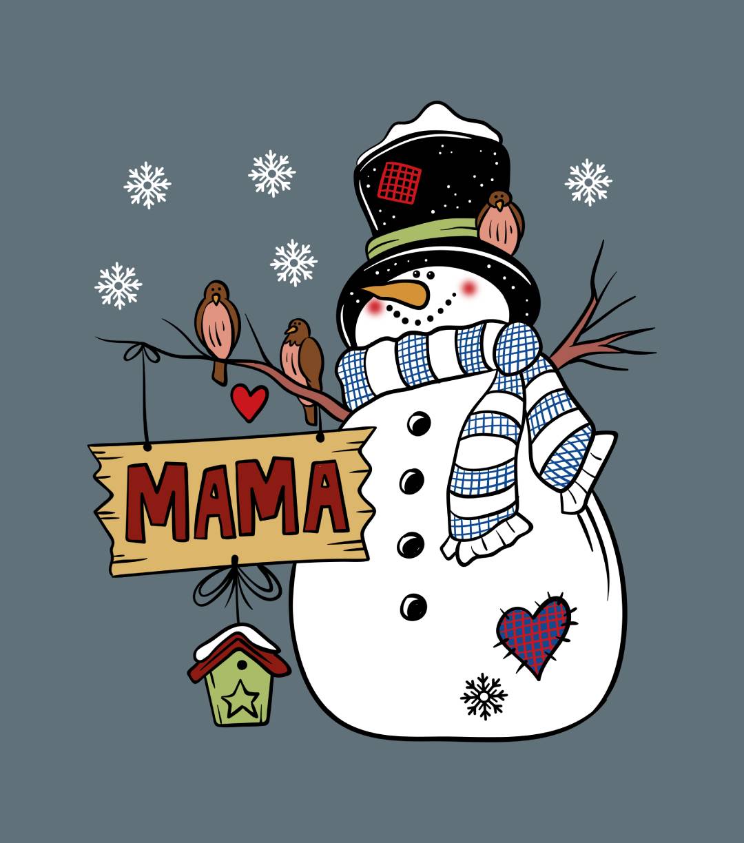 Mama Snowman Shirt