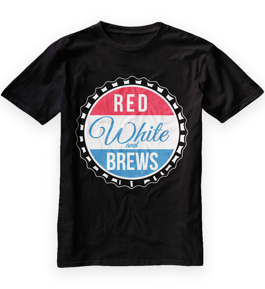 RED WHITE AND BREWS MEN'S TSHIRT