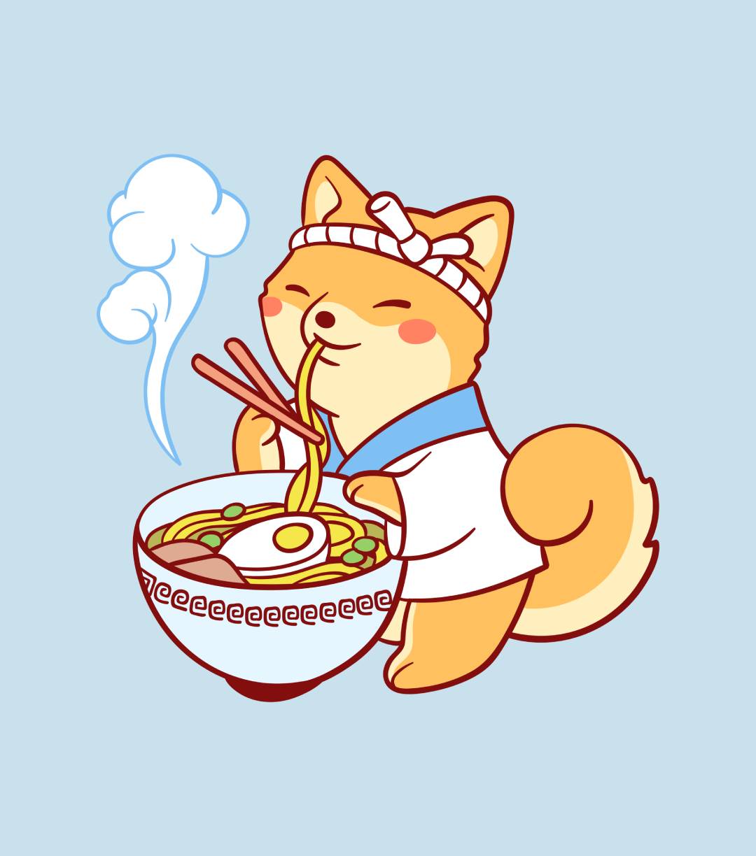 Ramen Shiba Kids T-Shirt