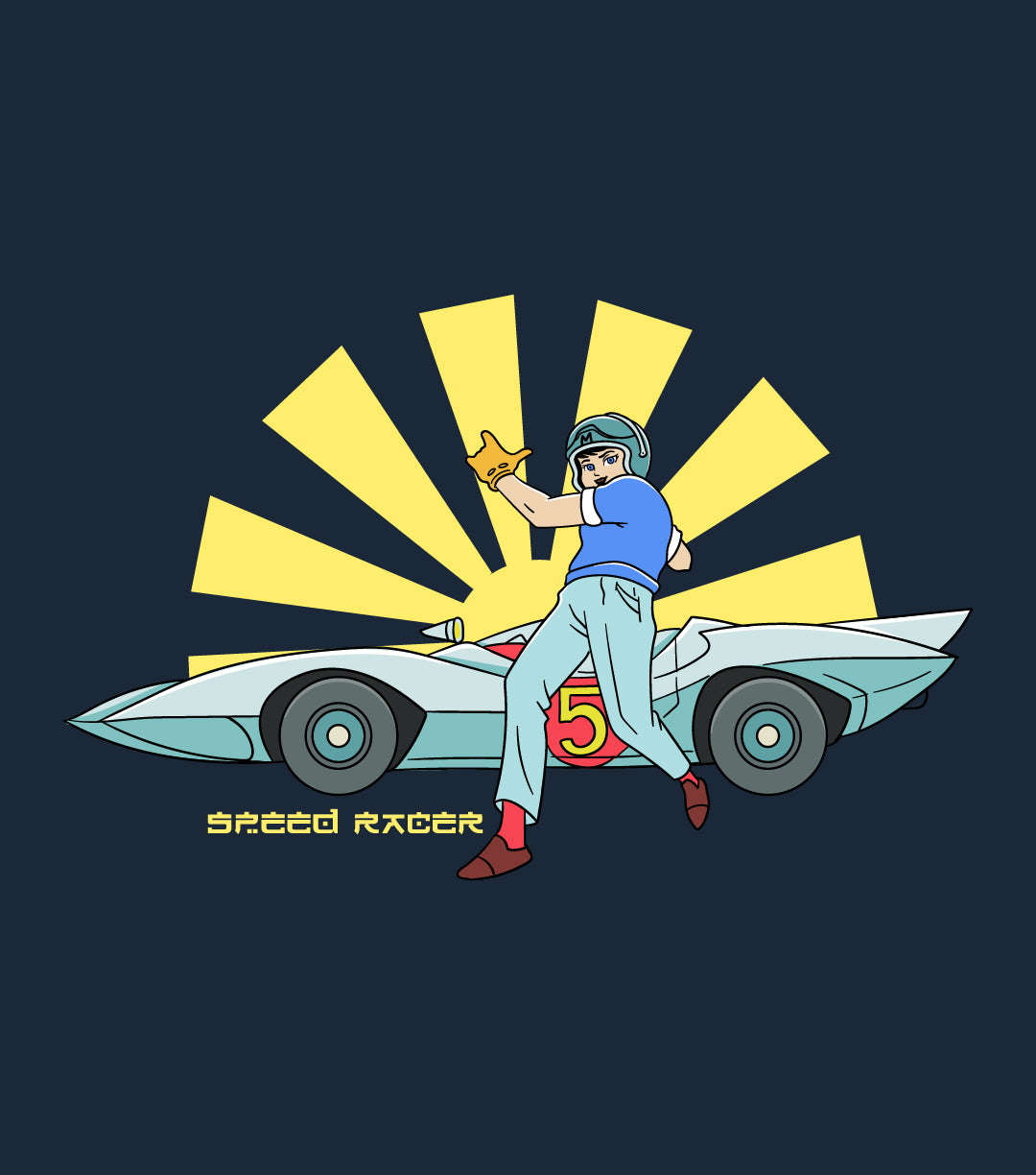 Speed Racer Retro Japanese Men's T-Shirt