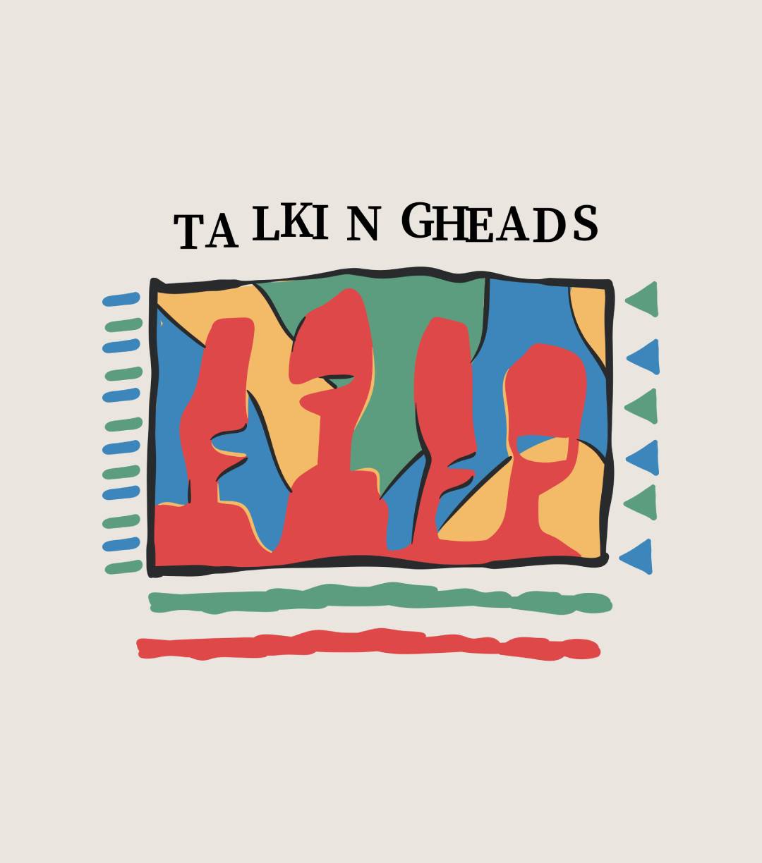 Talking Heads Vintage Graphic White Unisex T-Shirt