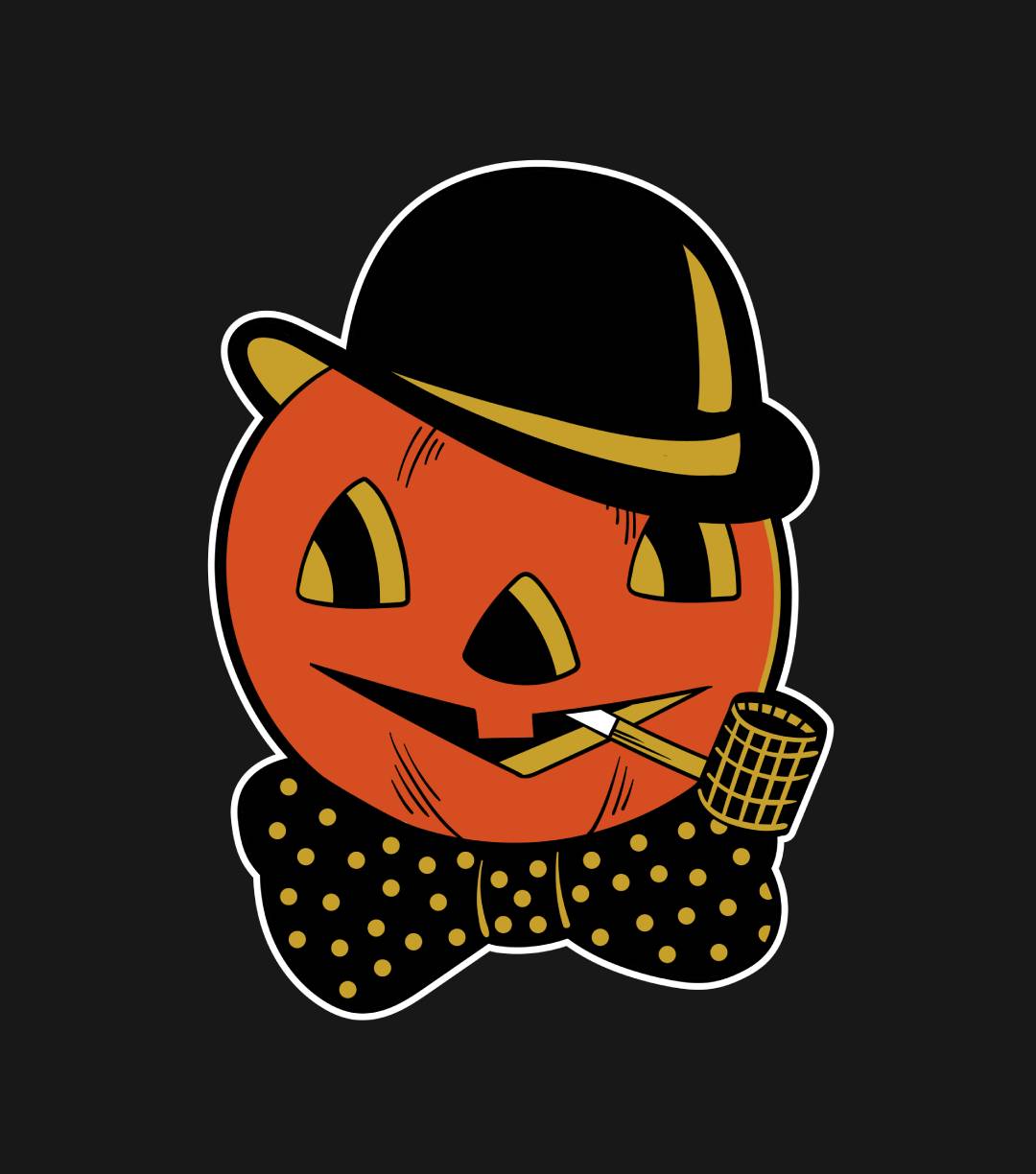Vintage Fancy Pumpkin Man T-Shirt