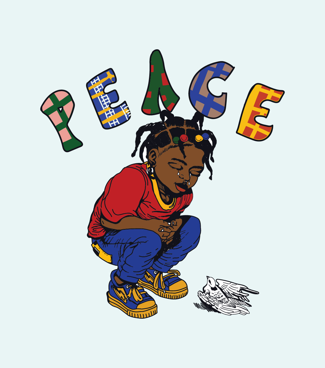 Vintage Peace Hip Hop T-Shirt