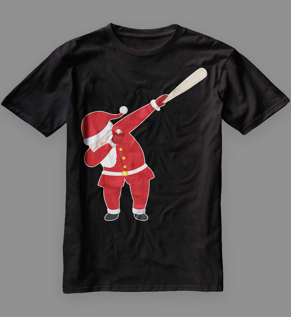 Baseball Bat Dabbing Santa T-Shirt