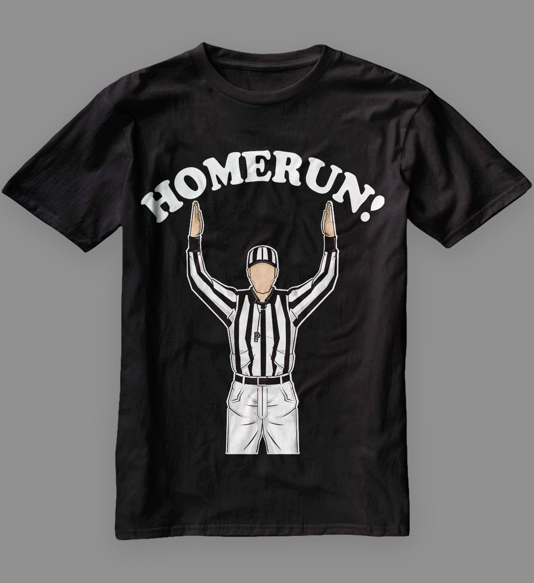 Baseball Homerun Football Referee Funny T-Shirt