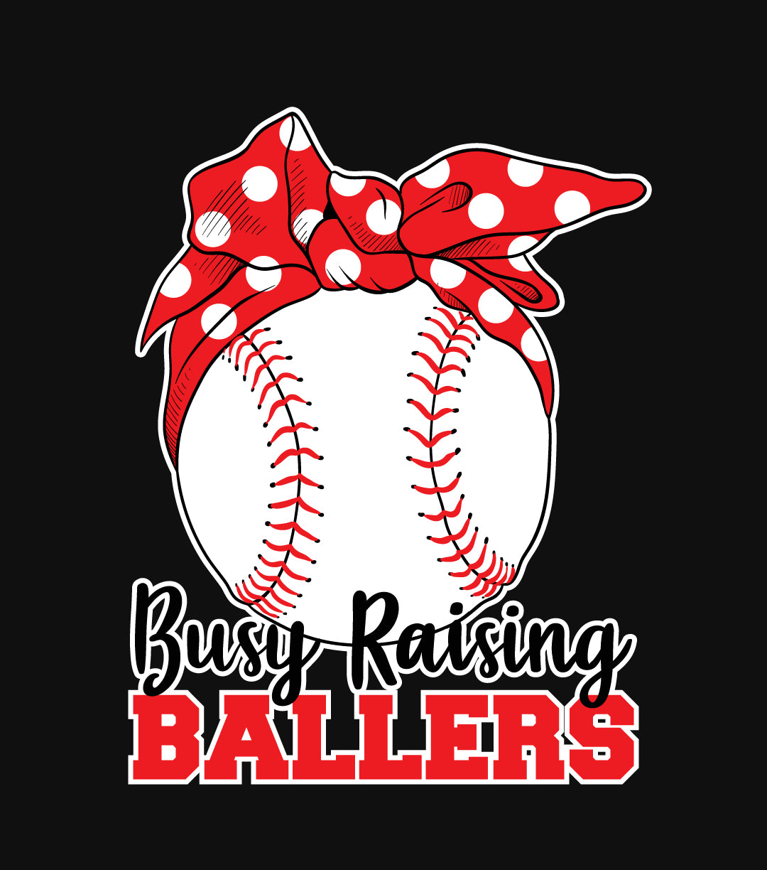 Busy Raising Ballers Baseball Parents T-Shirt