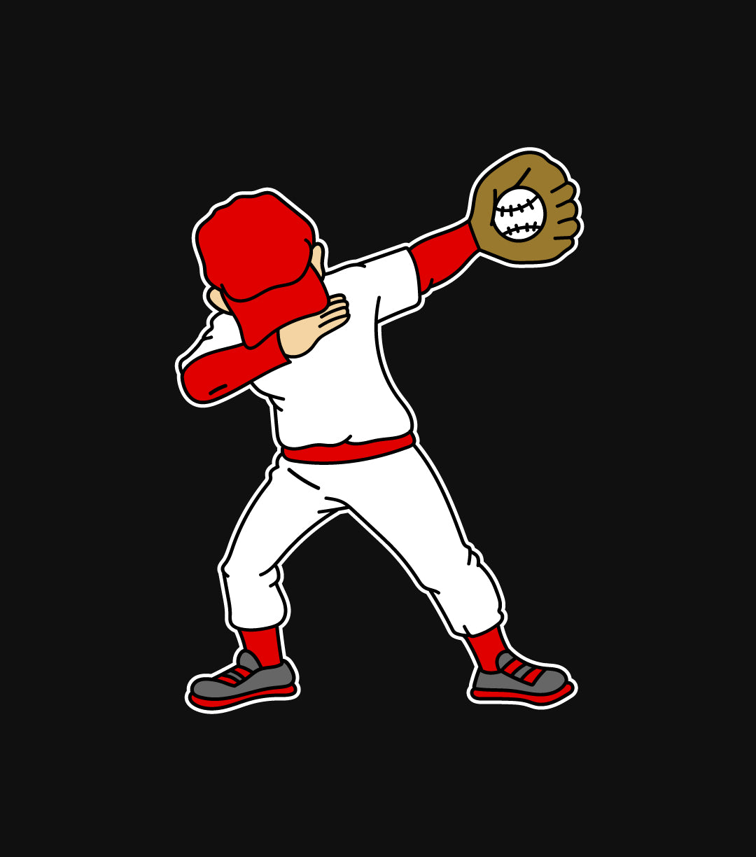 Dabbing Baseball Player T-Shirt