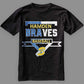Hamden Braves Home Plate Baseball Fan T-Shirt