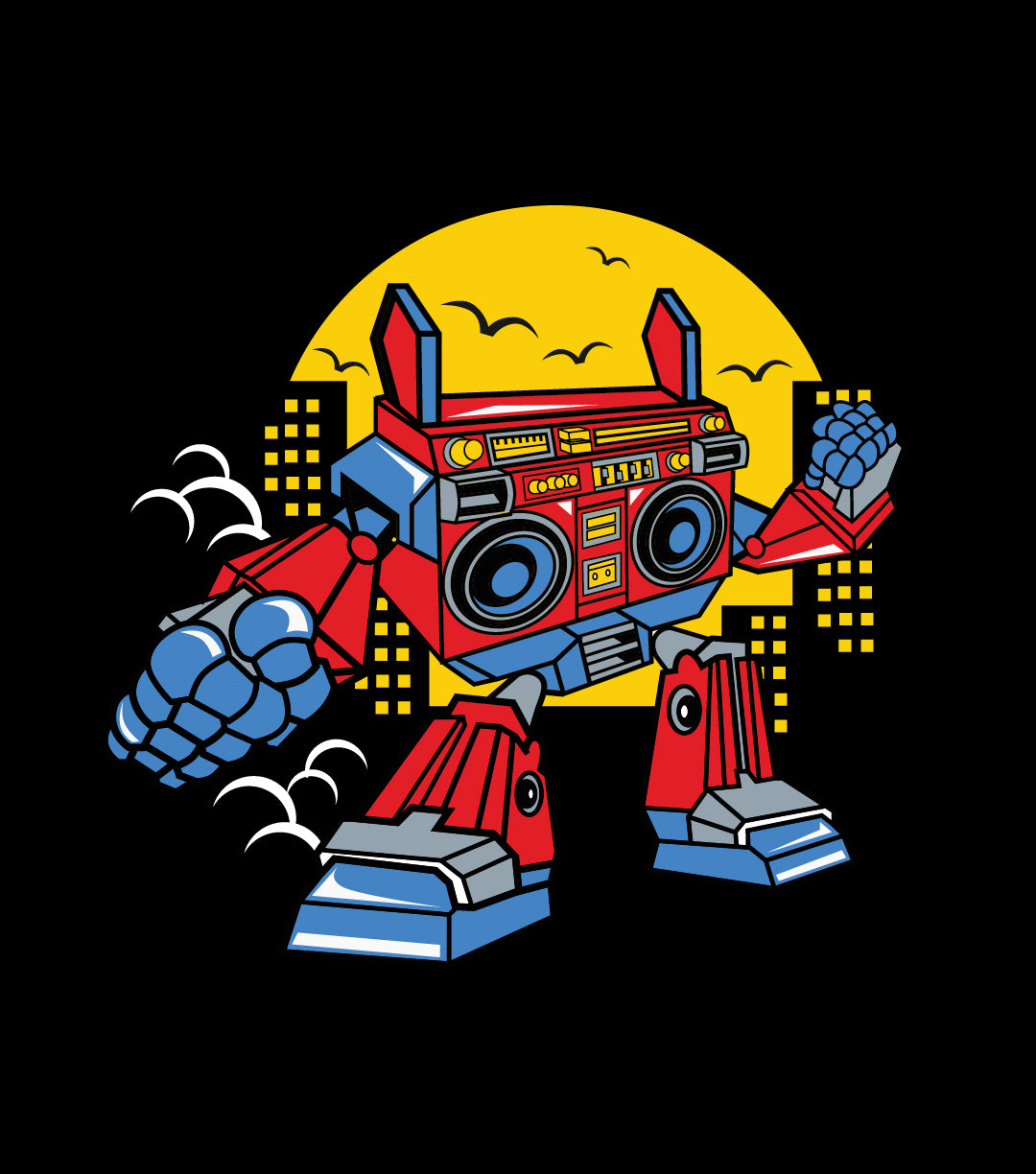 Retro Vintage Music in the City T-Shirt