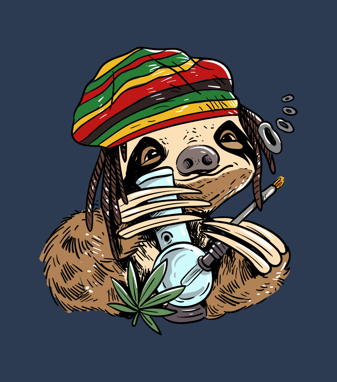 Sloth Smoking Weed Shirt