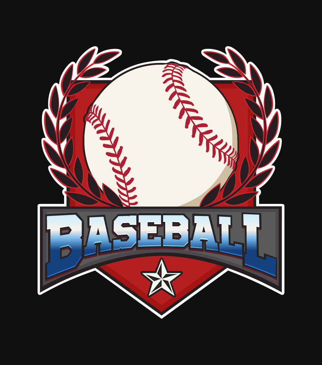 Vintage Baseball Fan Logo T-Shirt