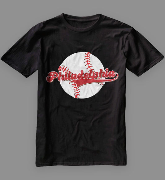 Vintage Philadelphia Baseball Throwback Retro T-Shirt