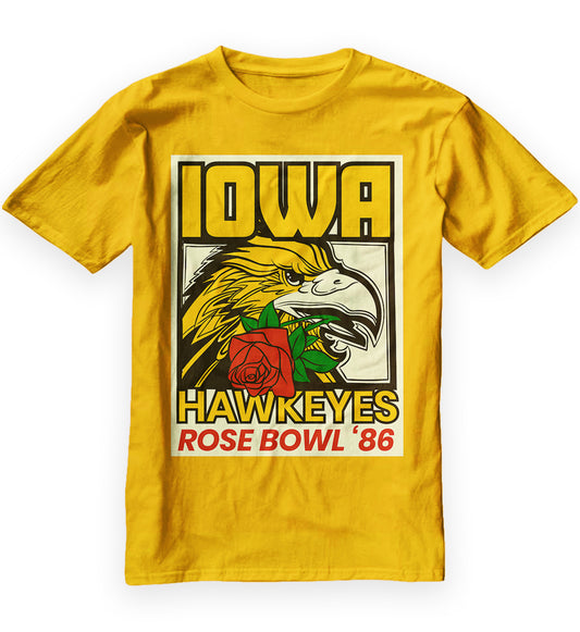1986 Iowa Hawkeyes Rose Bowl Vintage T-shirt