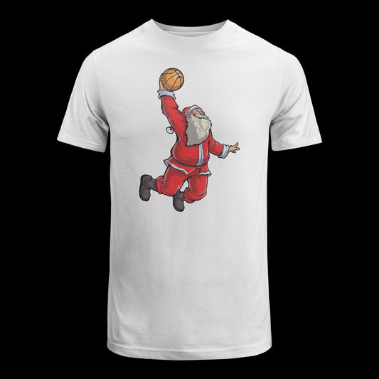 Basketball Santa Slam Dunk T Shirt Christmas Xmas Ball Sport Essential T-Shirt