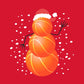 Basketball Snowman Shirt - Christmas Tree Tee