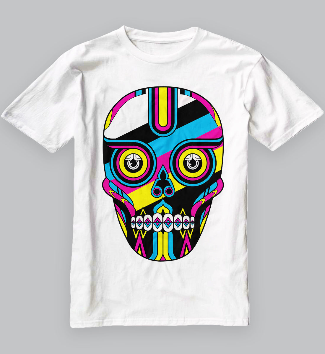 CMYK Deco Skull T-Shirt
