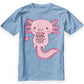 Cute Axolotl Loves Boba Tea Kids T-Shirt