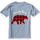 Daddy Bear Men Red Plaid Christmas Pajama Men
