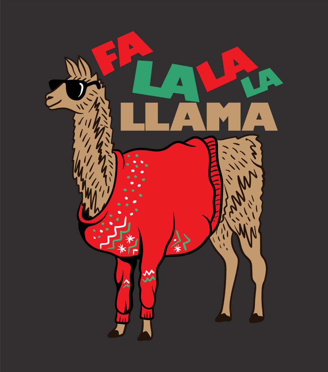 Fa la la Llama Light Men's Classic T-Shirt