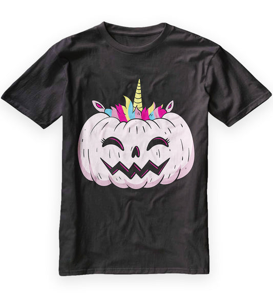 Halloween UNICORN PUMPKIN funny Kids T-Shirt